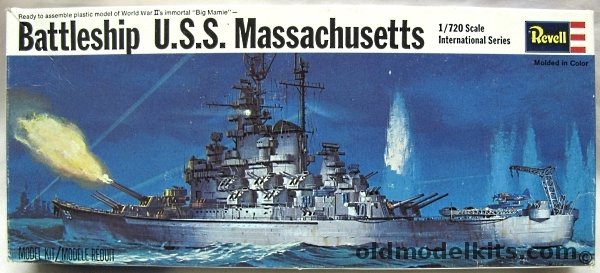 Revell 1/720 BB-59 USS Massachusetts, H485 plastic model kit